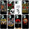 Guns N Roses Skull Phone Case For Xiaomi Mi 11 Lite NE 11i 10T 11T Pro A2 A3 Lite POCO F3 M3 M4 C31 X3 Pro NFC GT Black Cover