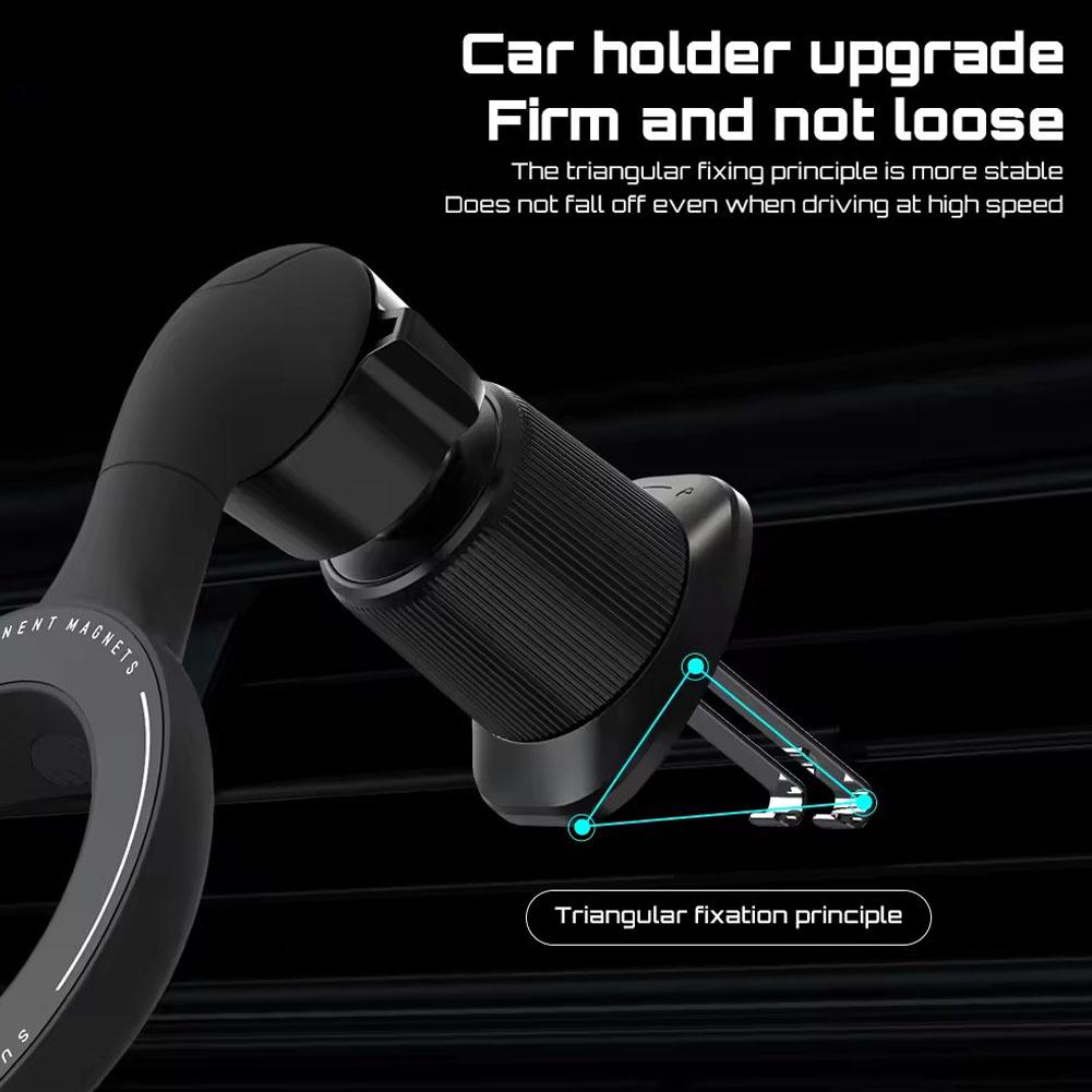 1шт магнитный держатель для телефона для автомобиля автомобильный держатель сильный магнит крепление для телефона на вентиляционное отверстие для iPhone12 и выше N8I7