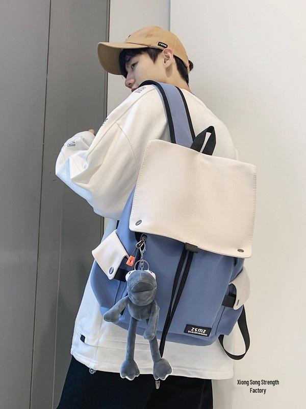 Мужской студенческий рюкзак, 16-дюймовый, большой вместимости, повседневная дорожная сумка для ноутбука