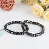 For Women Men Hematite Magnetic Detox Bracelet Magnetic Therapy Anklet Hematite Anklet Bracelet