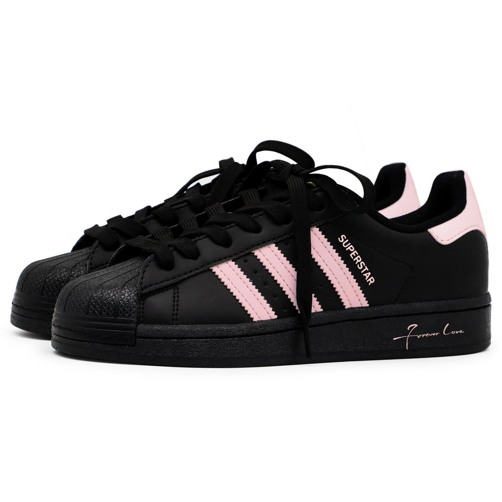 adidas Оригиналы SUPERSTAR Ворон Сделано, Ягодный Румянец, Специальный Пакет для Покупок, Антивозрастной, Буква, Романтичный, Мягкие Низкие JH9977(Team52-S-BOX)