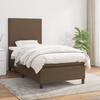 3141588 vidaXL Divan Bed with Mattress Dark Brown 90x200 Cm