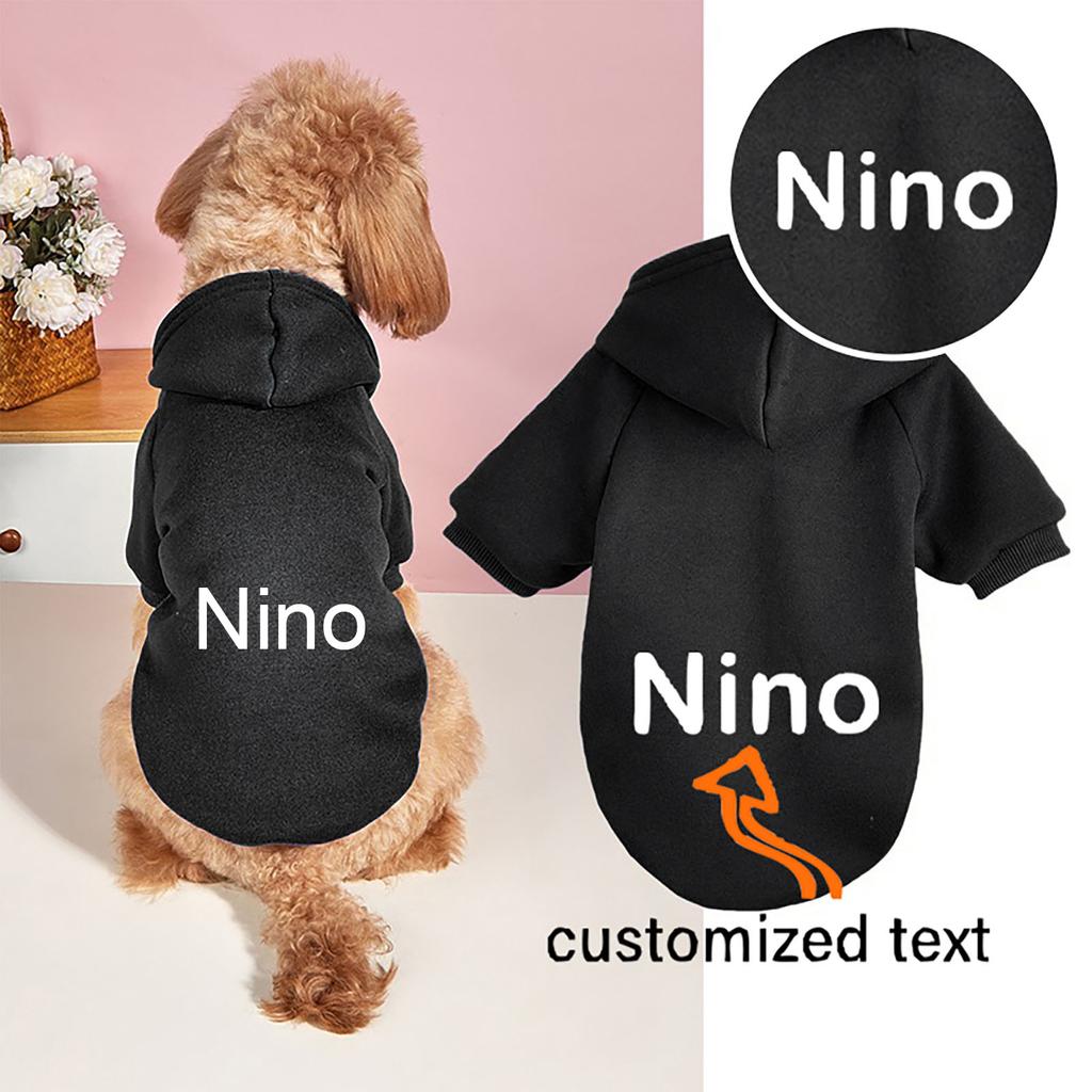 Custom Hoodie For Small Medium Pet, Personalized Photo/Text Pet Warm Pullover Pet Hoodie Custom Sweatshirt
