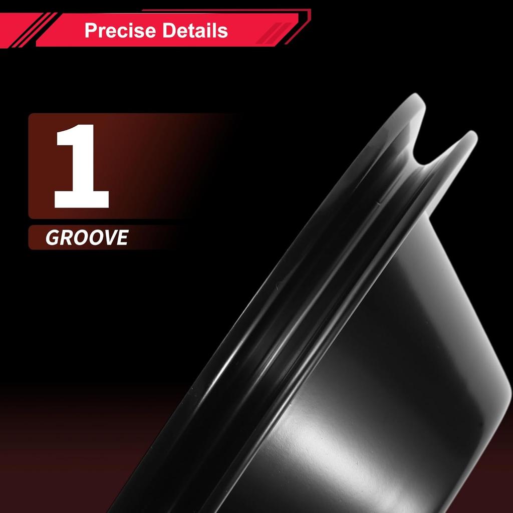 Water Pump Pulley for Chevy SBC Small Block 262 265 267 283 302 305 307 327 350 400 LWP Single-Groove Long Water Pump Pulley 1 Groove Durable 1 Pc