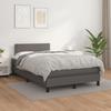 3141057 vidaXL Divan Bed with Mattress Grey 120x200 Cm Faux Leather