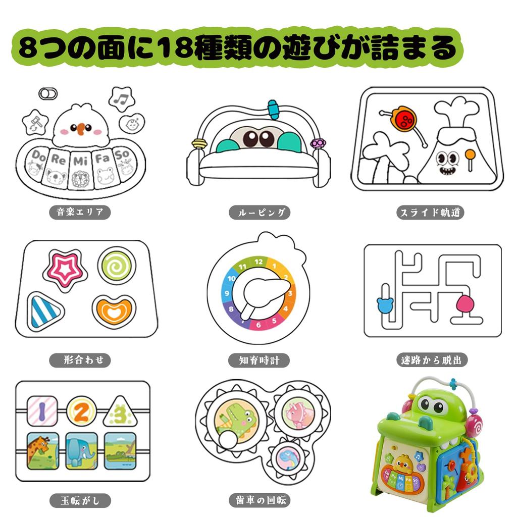 Игрушки для малышей Развивающие игрушки Монтессори для детей 1 года Звуковые игрушки Издают звуки и светятся Игрушки, стимулирующие пять чувств для малышей Озорные игрушки 1-го года жизни