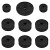 18 шт., фетровые накладки для джазовых барабанов, запасные части, комплекты запасных частей с втулками для тарелок, барашковыми гайками и шайбами