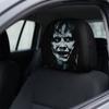 2Pcs Elastic Car Scary Face Headrest Sleeve Breathable Creepy Ghost Car Seat Wrap  Halloween