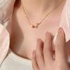 Tulip Necklace with A Light Luxury and High-end Feel, French Ladylike Style, Collarbone Chain, Sweet and Versatile