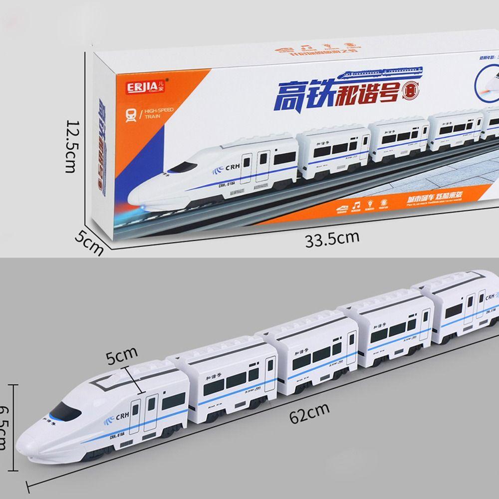 With Sound Light High-speed Railway Train Toys Simulation Harmony Rail-car  Child Toy