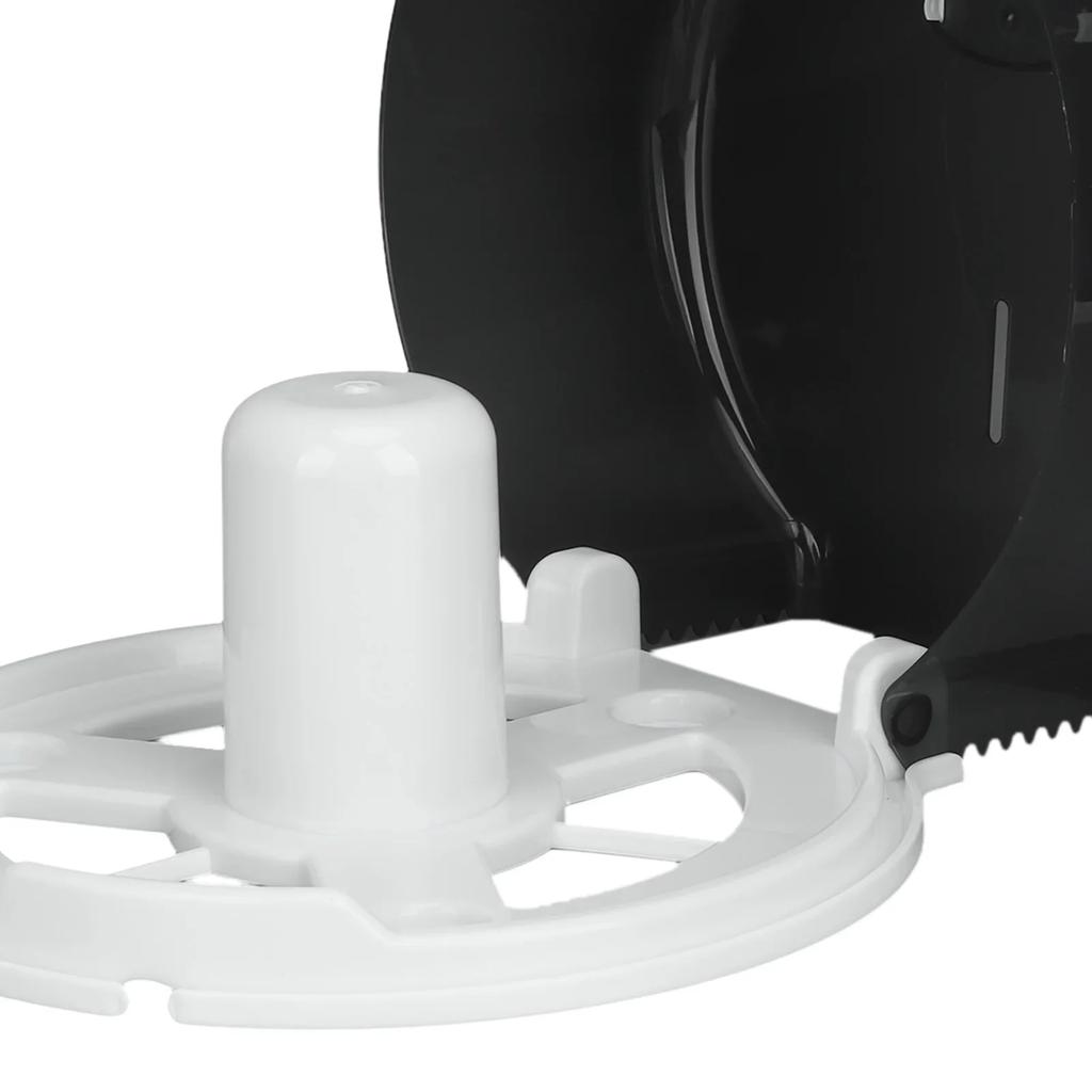 Диспенсер для jumbo-салфеток Диспенсер для салфеток на один рулон Диспенсер для jumbo-салфеток Держатель для туалетной бумаги для отеля, бара Прозрачный Черный