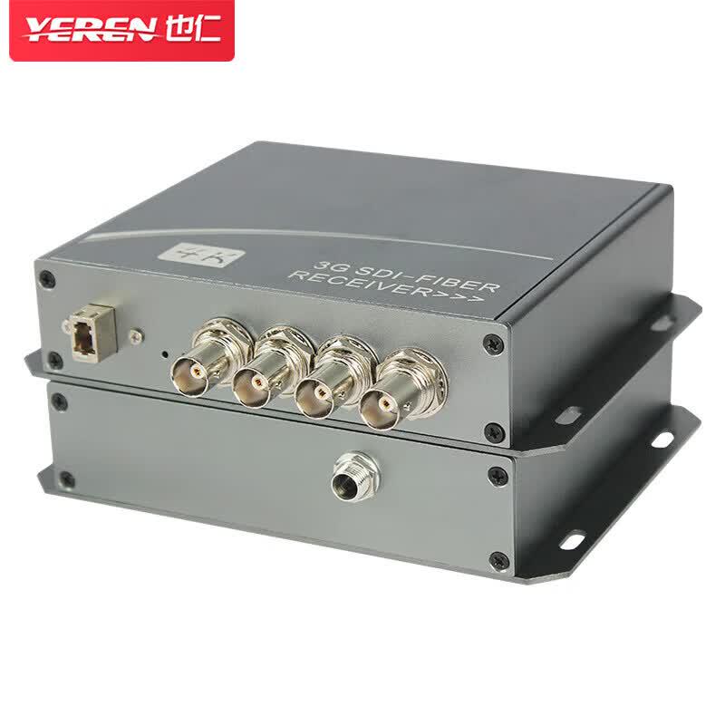 Yeren 4-канальный оптоволоконный конвертер 3G-SDI
