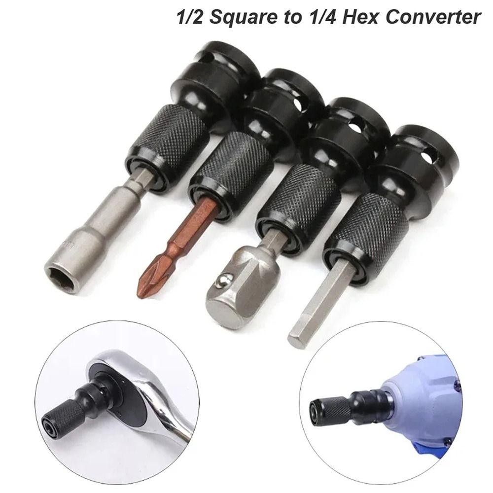 1Pcs Hex Ratchet Spanner Drive Converter Quick Release Tools Sleeve Adapter