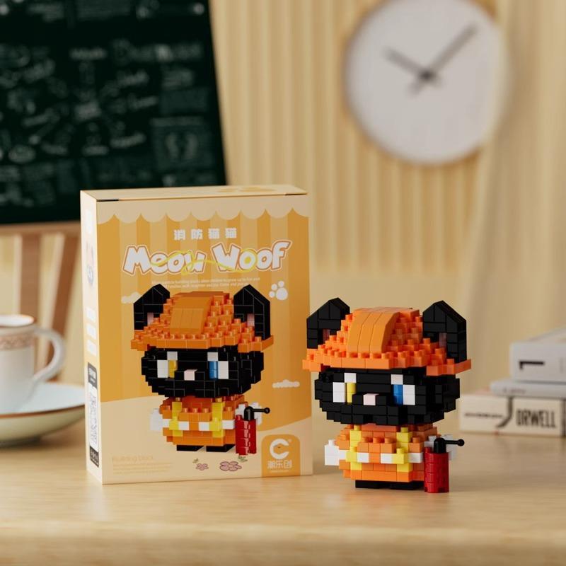 Fun Meowland Cartoon Cute Animal Dolls Puppies And Cats Children'S Educational Building Blocks Toys Leisure Stress Relief Gifts