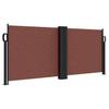 Retractable Side Awning Brown 100 x 600 cm