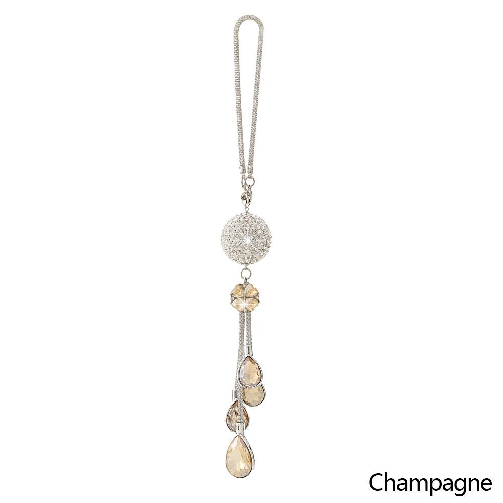 Подвеска на зеркало заднего вида автомобиля, металлический хрустальный шар, бриллиант, декоративная подвеска, подвесные украшения, автомобильные стразы, стиль интерьера