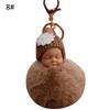 Baby Fluffy Pompom Plush Doll Hanging Pendant Key Ring Keychain