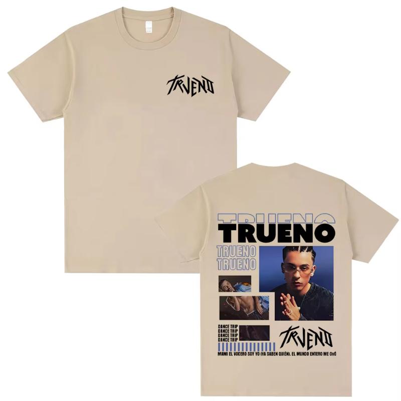 Rare Rapper Trueno Dance Taip Print T Shirts Unisex Women Hip Hop Fashion Oversized Tshirt Unisex Vintage Casual Soft Cotton Tees