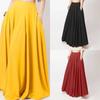Women's Fashion Casual Solid Color Print Summer Spring Skirt