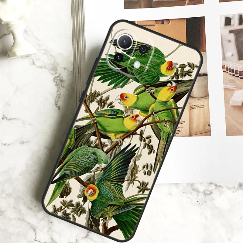 Animal Parrot Birds Case For Xiaomi 13 14 Pro Ultra 12 13 Lite 11T 12T 13T POCO F5 M6 X3 X5 X6 Pro F3 M5s Cover