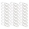 24Pcs Pencil Holder Clip Metal Paperclip Shape for Notebook Picture Stationery Supply