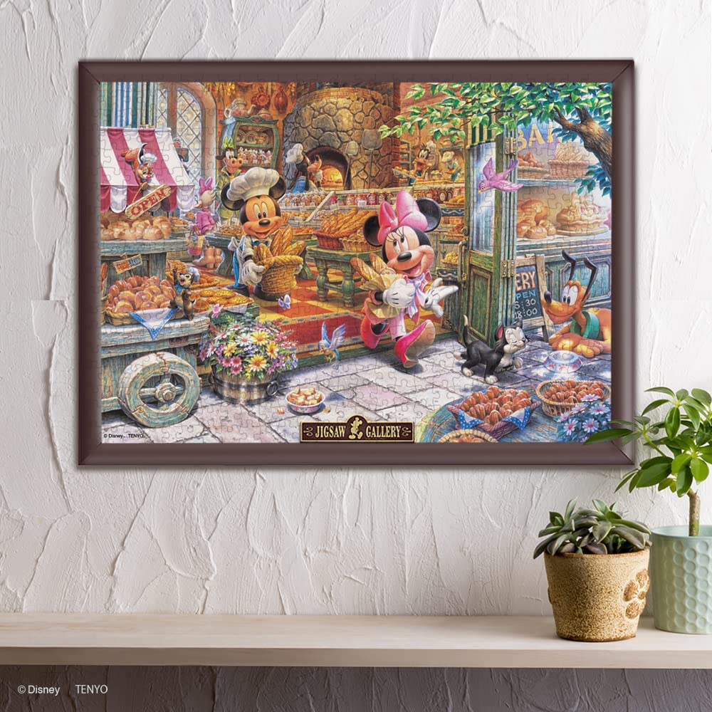 Tenyo в пазле из 500 элементов Disney Bakery Shop В комплект входят клей и лопатка. В комплект входит сервисная карта [Сделано в Японии] Mickey's (35x49см) Д-500-632