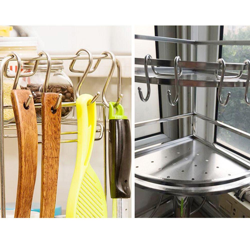 Home & Kitchen Holder Organizer Double S Shaped Hook Hanger Clasps Hooks Storage Rack