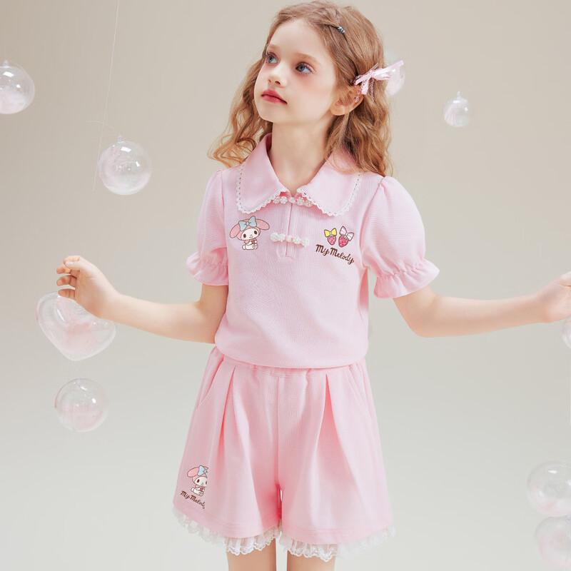 Hello Kitty Новый летний комплект из двух предметов в китайском стиле для девочек