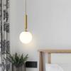Люстра в форме молочного шара, современное светодиодное стеклянное подвесное освещение, латунный светильник для спальни, столовой, лестницы, потолочный подвесной светильник, люстры, декор комнаты