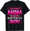 Mom of the Birthday Boy Matching Family Mommy Gift Unisex T-Shirt