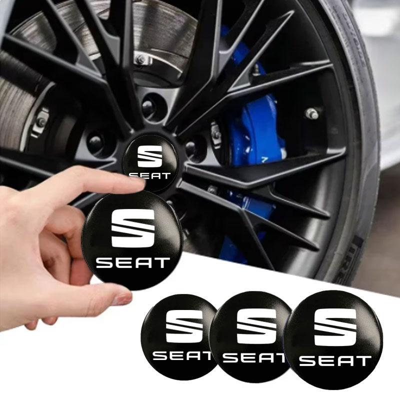 djbf10 56/60/65mm Car Wheel Center Hub Sticker Badge Sticker For Seat Leon Ibiza Alhambra Exeo Altea Arona Mii IBL Car Accessories