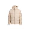 600 Fill Letter Print Casual Outdoor Sports Hooded Down Jacket Men Jacket Light-Brown IV7562