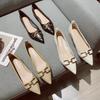 Pointed Toe Flats Shoes for Women 2024 New Single Shoes Spring Autumn French Flat Ladies Shoes Loafers Luxury Shoes Women