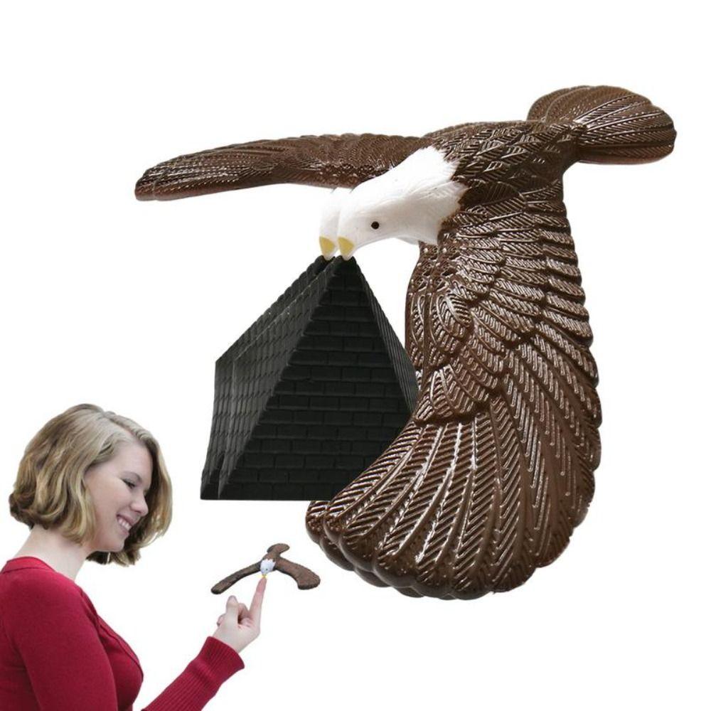 Pyramid Physical Balancing Eagle Bird Gift Trick Gravity Science Balance Bird Novelty Funny Eagle Bird Interactive Desktop