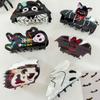 Acrylic Halloween Hair Claw Spider Skeleton Shark Clip Creative Halloween Themed Gripper Girls