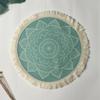 Romantic Bohemian Placemats Round Coaster Cotton Pad Heat Insulation Mat  Wedding Table Decor