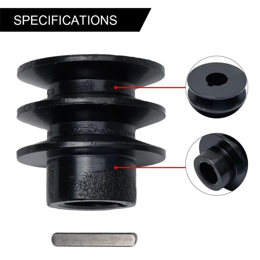 1Pcs Fits 20mm Bore Groove Engine Black Pulley ID 20mm ATV Go Kart Engines Accessory V Belt Pulley