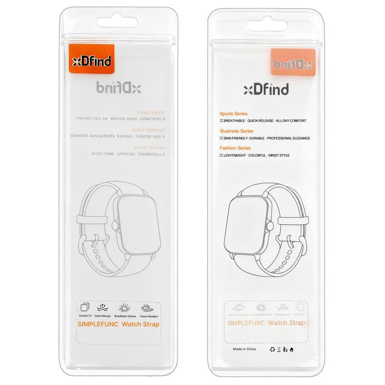For Amazfit Helio Strap xDfind Covered Nylon Loop Band