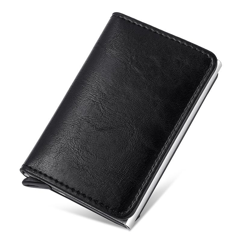 Всплывающий держатель для карт из углеродного волокна с блокировкой RFID