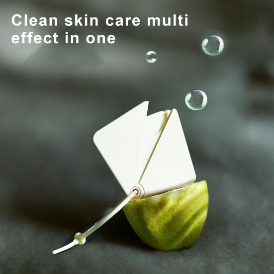 50 шт. Растворимые листы мыла из бумаги с водонепроницаемым контейнером, компактный размер, портативные листы для мытья рук