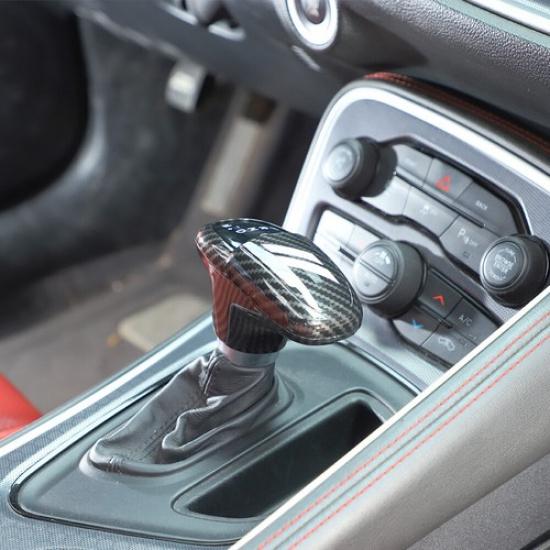 Накладки на ободок ручки КПП из карбона для Dodge Challenger Charger 15+/Durango 18+