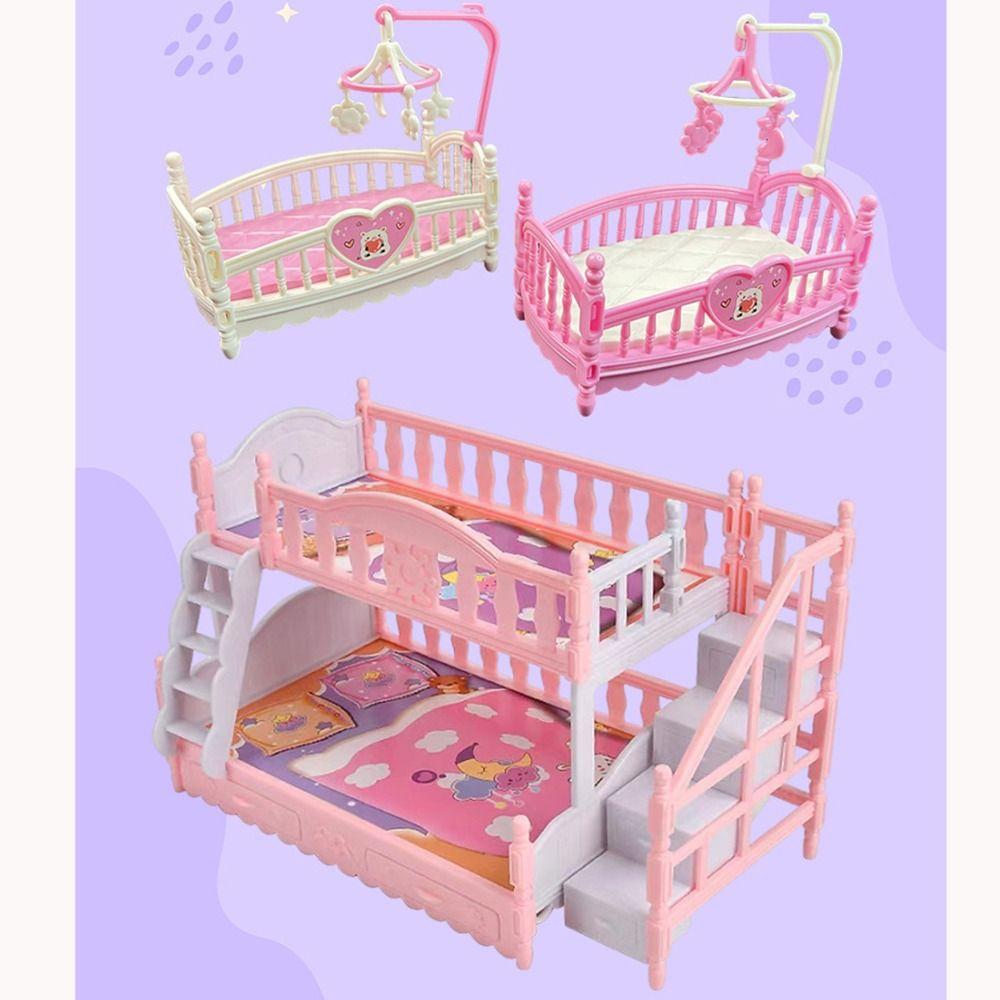Милая кукольная миниатюрная мебель Колыбель Модная игрушка для девочек Подарок Аксессуары для спальни Девочки