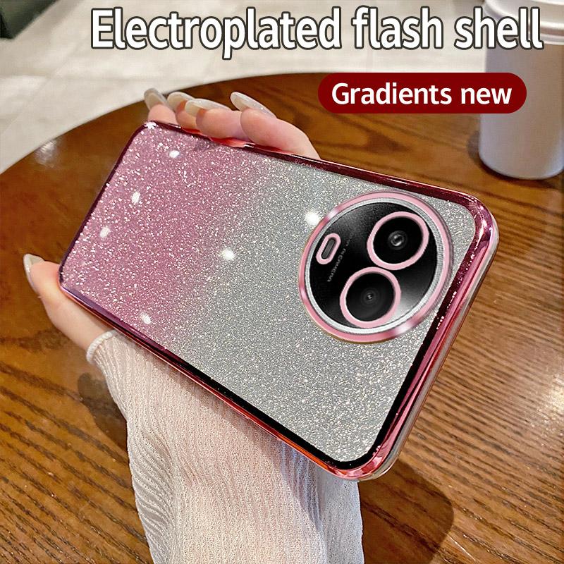 Для OPPO Realme Narzo 60x чехол Realme C67 5G чехол для телефона блестящий блестящий силиконовый объектив камеры мягкая задняя крышка