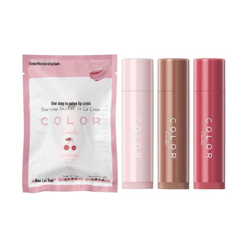 Cudui Увлажняющий бальзам для губ с оттенком: Питательный, Разглаживает морщинки на губах, Против сухости, Идеально подходит для студентов и вечеринок