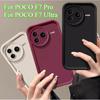 Camera Lens Protection TPU Black Case For POCO F7 Ultra Soft Silicone Shockproof Phone Cover For Xiaomi POCO F7 Pro F7Ultra