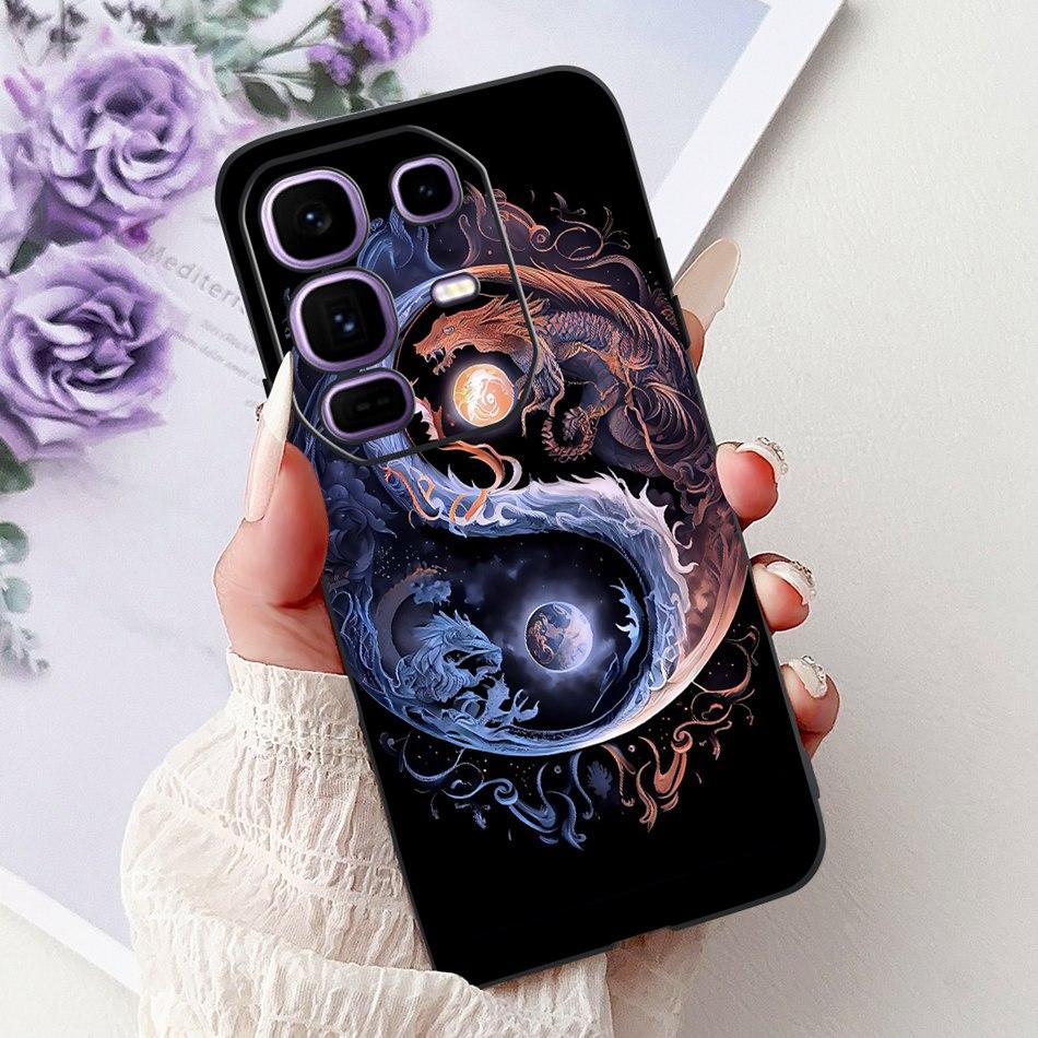 Для Infinix Note 50 Pro+ Note50 Pro 4G Крутой Чехол для Телефона с Рисунком Дракона и Тигра Для Infinix Note50 Pro Plus Мягкие Силиконовые TPU Чехлы