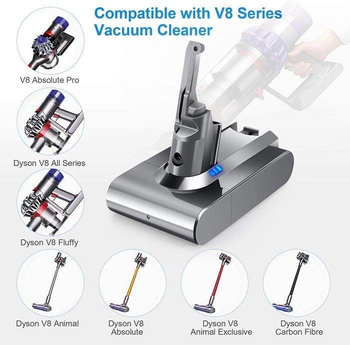 Аккумулятор AXILIEF 6000 мАч 21,6 В для пылесоса Dyson V8 серии V8 Absolute V8 Animal V8 Fluffy SV10