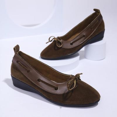 Лето 2025 г., новый стиль, острый носок, неглубокий носок, дышащие, удобные, повседневные туфли на плоской подошве, износостойкие, нескользящие, женские мокасины