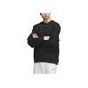adidas Толстовка с круглым вырезом Utility Crewneck, однотонная, с длинным рукавом, с круглым вырезом, мужская толстовка, черная IK3705