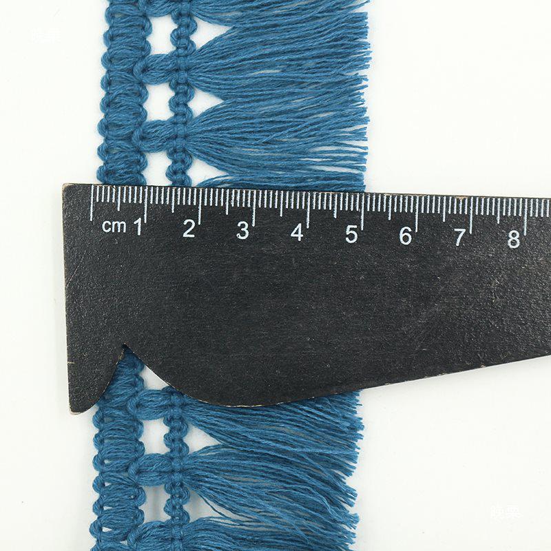 Plaid Fringe Polyester Lace Trim for Skirts, Tablecloths, DIY Bags, and Hat Accessories